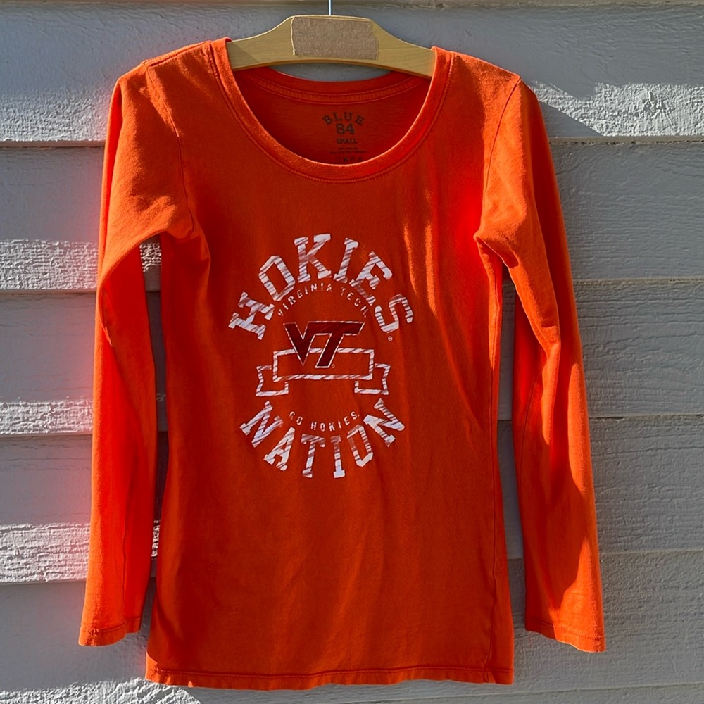 VA TECH HOKIES LS T-shirt EUC